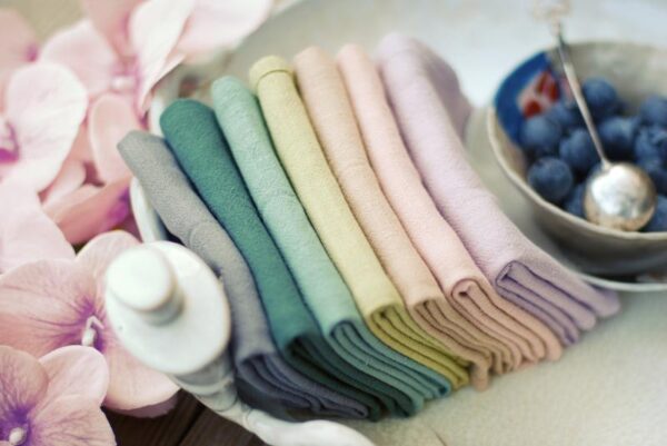 Tea towel set - Seven Days, Seven Moods - Cotton Linen, Pack of 7 - Image 4