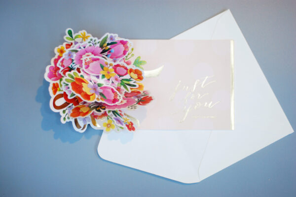 Card - Just for You in Flower - Greeting