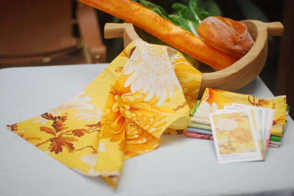 Tea Towel - Eternal Grace - Chrysanthemums - Image 2