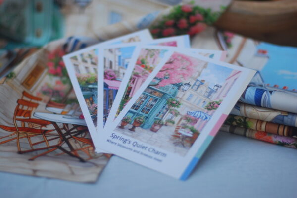 Tea Towel set - The Blooming Streets Spring Collection - Pack of 4 - Image 4