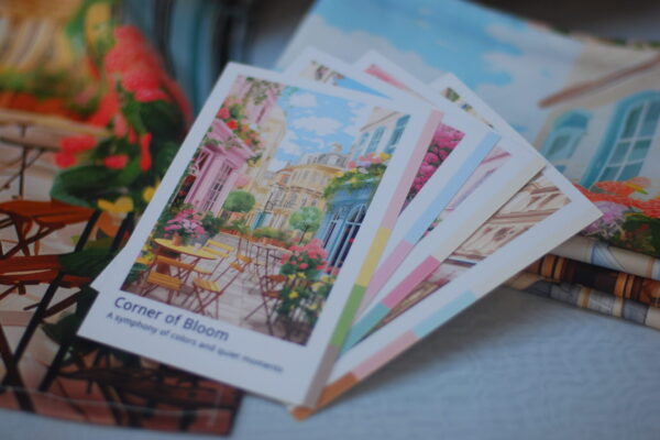 Tea Towel set - The Blooming Streets Spring Collection - Pack of 4 - Image 3