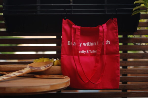 Tote Bag - Crimson Dawn - Berry Blush - Image 4
