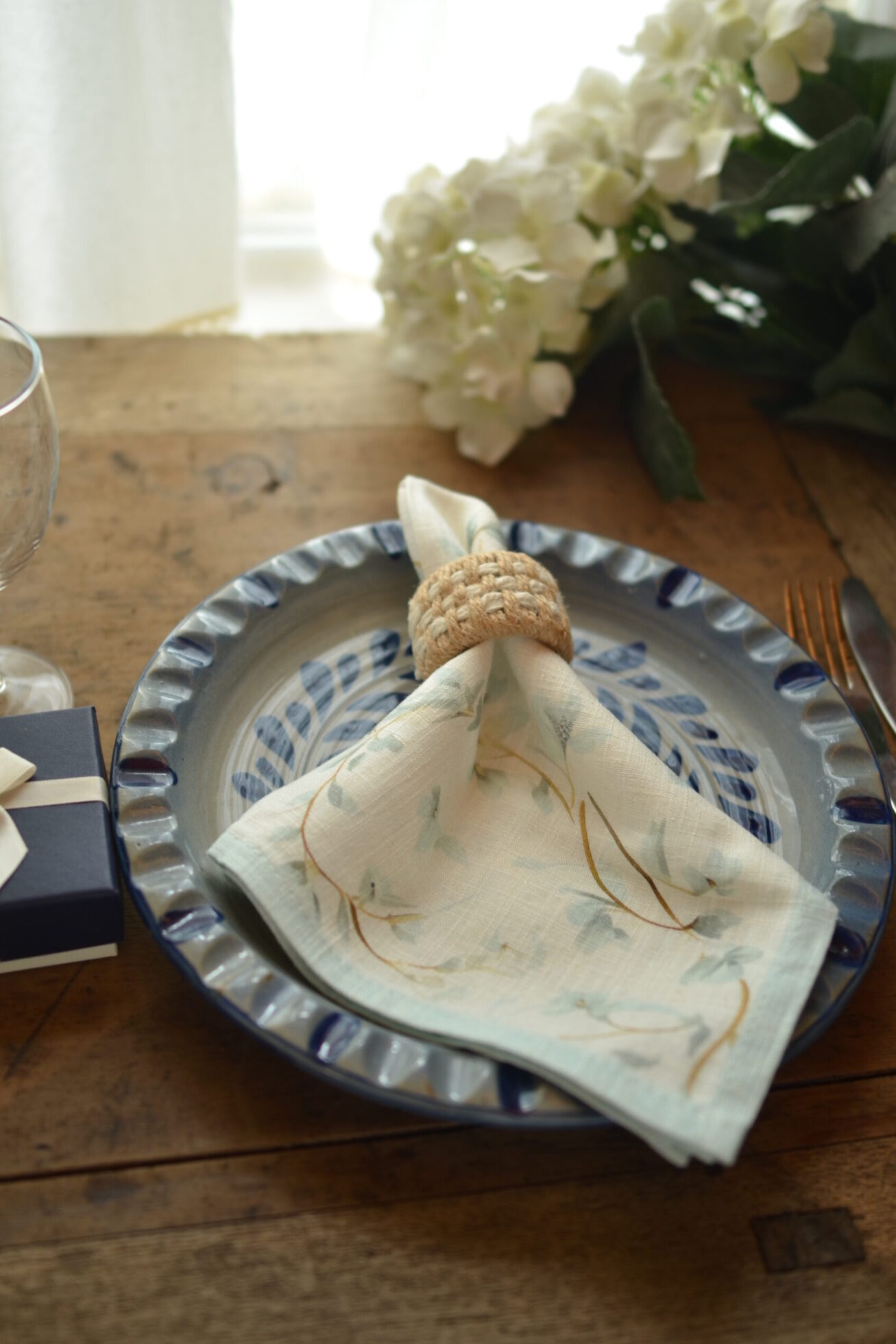 Napkin - Grace in Every Leaf - Cotton Linen, 1 napkin - Image 2