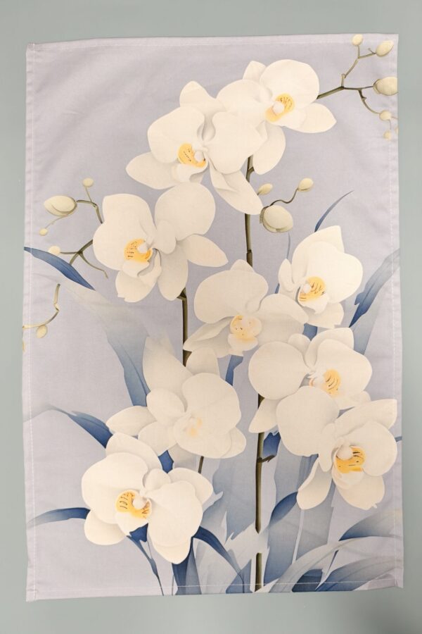 Tea Towel - Delicate Charm - Orchids - Image 3