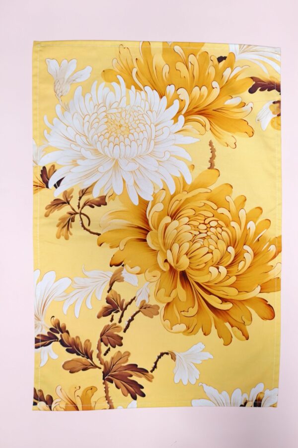 Tea Towel - Eternal Grace - Chrysanthemums - Image 3