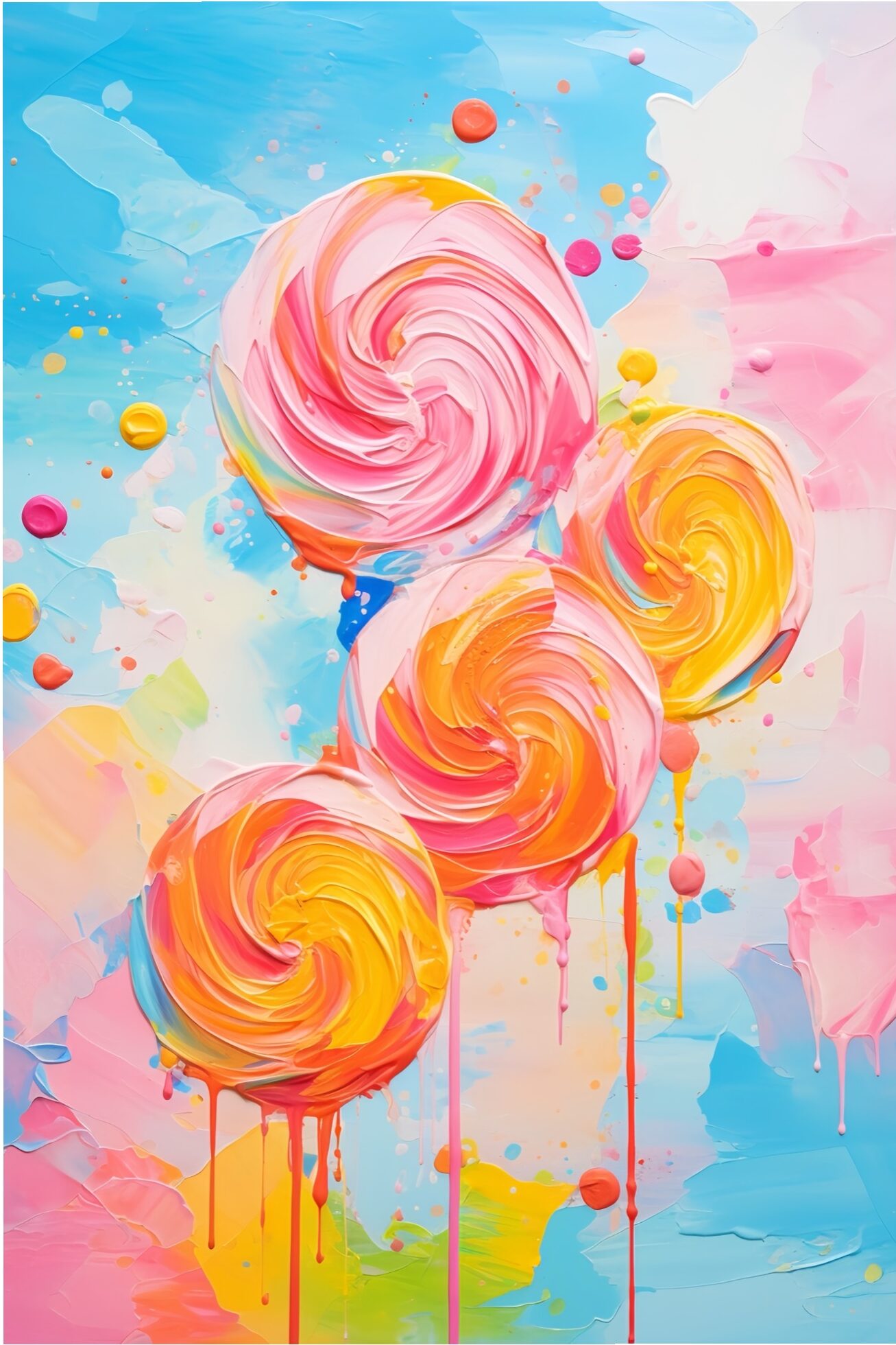 Tea Towel - Swirls of Joy