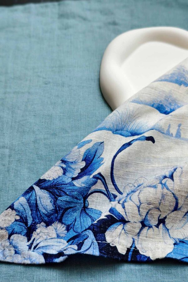Single Napkin & Linen Placemat Set (Single Set) – Whisper of Spring - Image 9