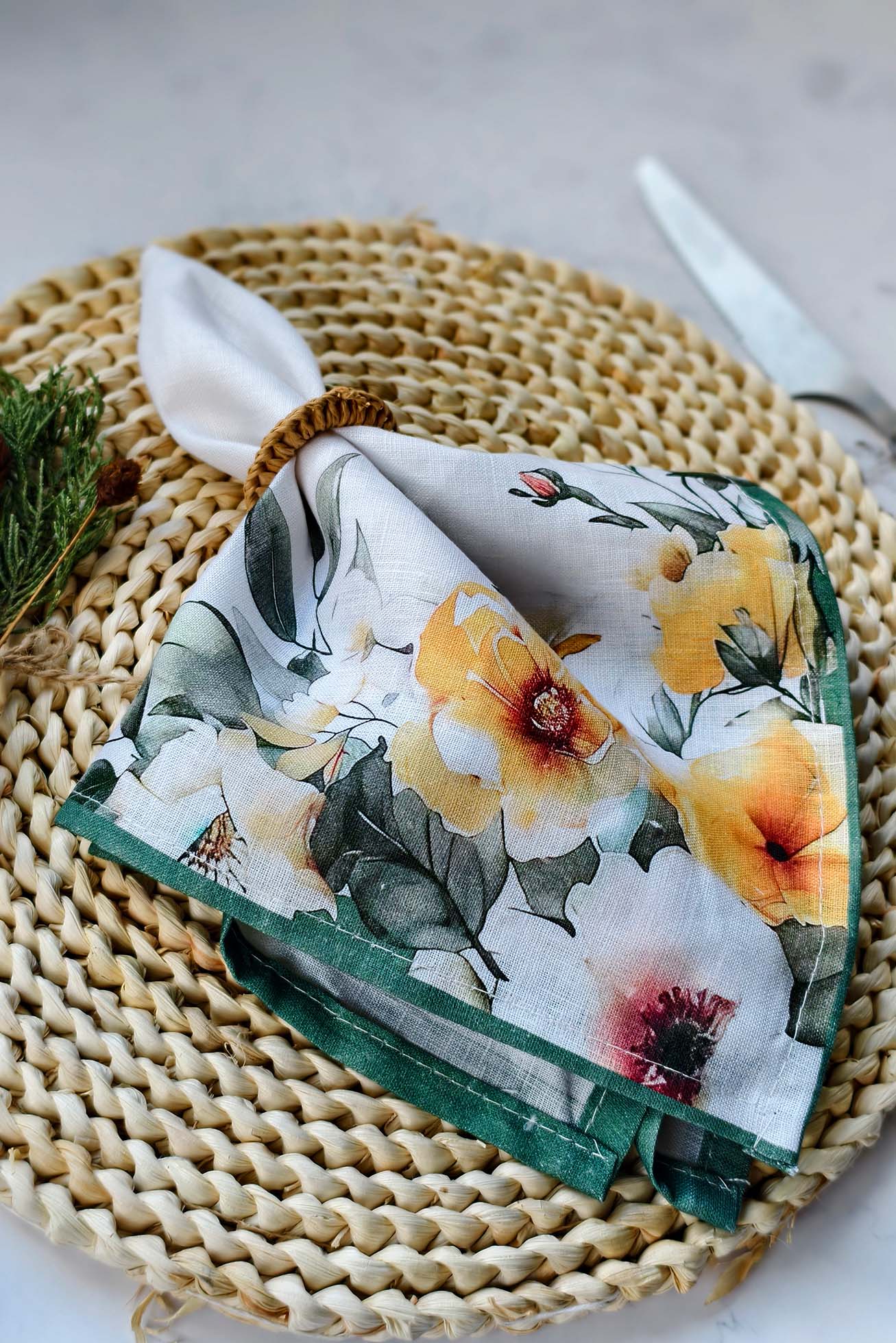 Napkin – Meadow Light – Pure Linen - Image 5