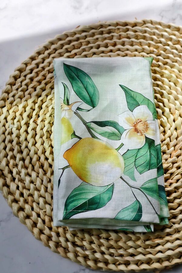 Napkin – Lemon Grove – Pure Linen - Image 6