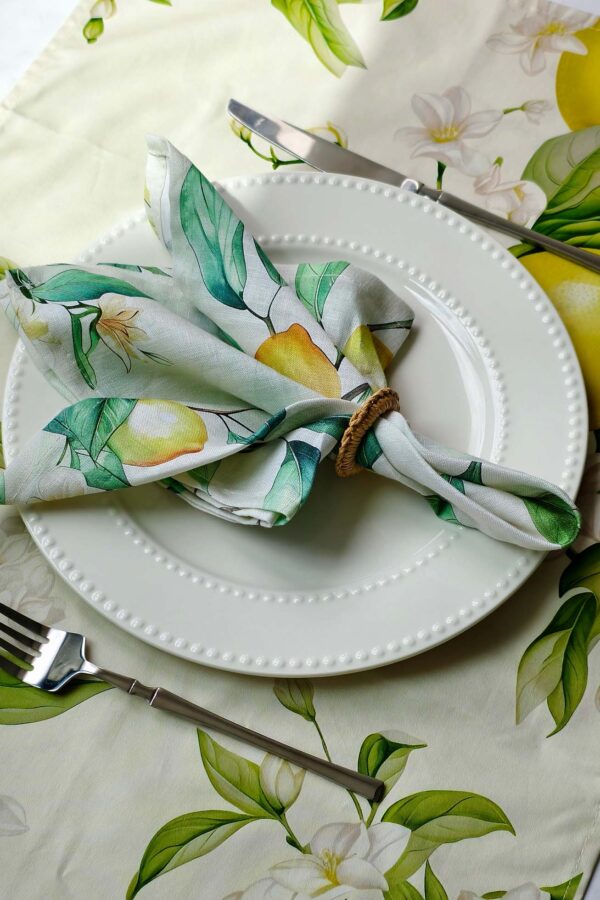 Napkin – Lemon Grove – Pure Linen - Image 7