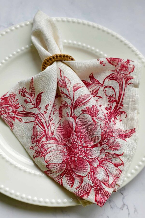 Napkin – Redbloom – Cotton-Linen - Image 5
