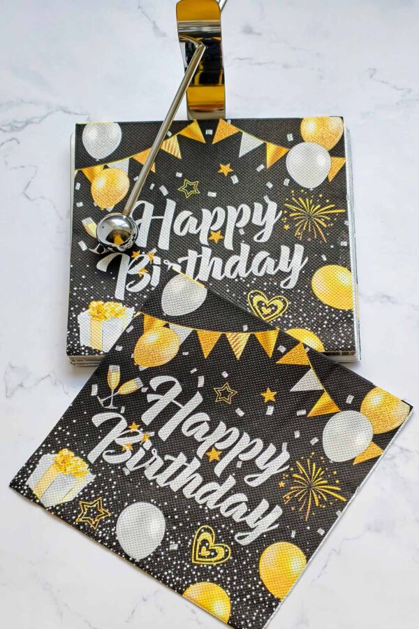 Paper Napkin – Birthday Sparkle - Image 2