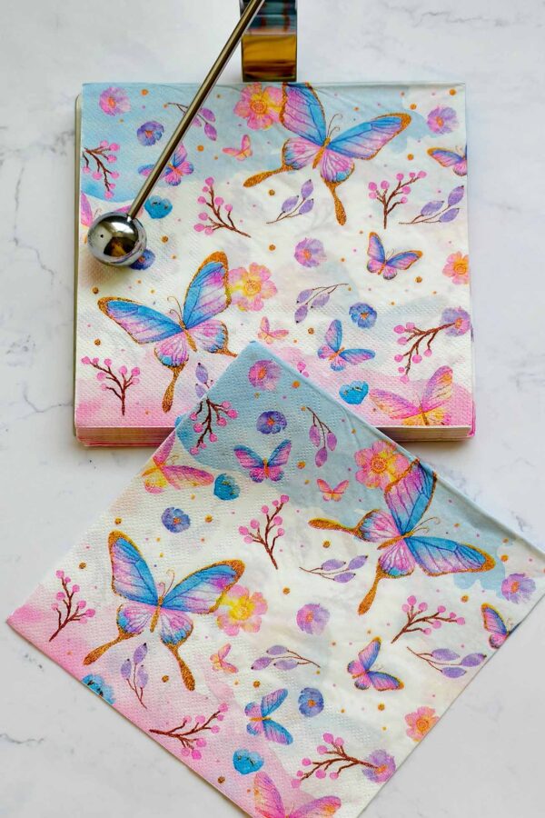 Paper Napkin – Butterfly Bliss - Image 5