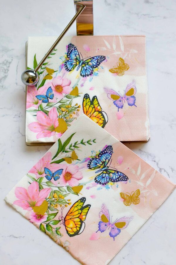 Paper Napkin – Butterfly Bliss - Image 6