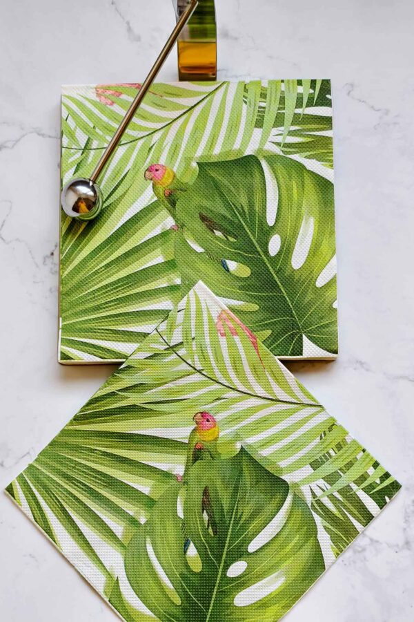 Paper Napkin – Tropical Birds - Image 6