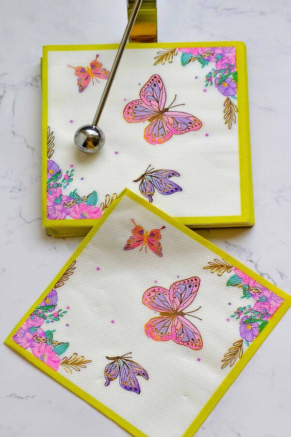 Paper Napkin – Butterfly Bliss - Image 7