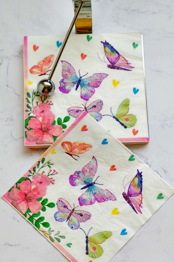 Paper Napkin – Butterfly Bliss - Image 10