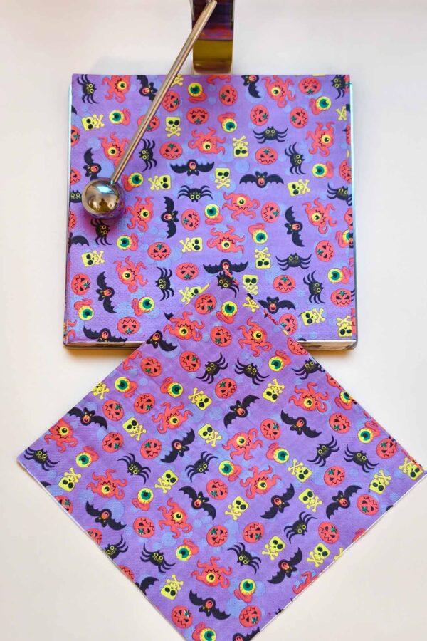 Paper Napkin – Spooky Skulls - Image 6
