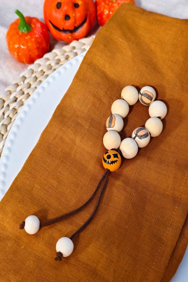 Napkin Ring – Pumpkin Smile - Image 4