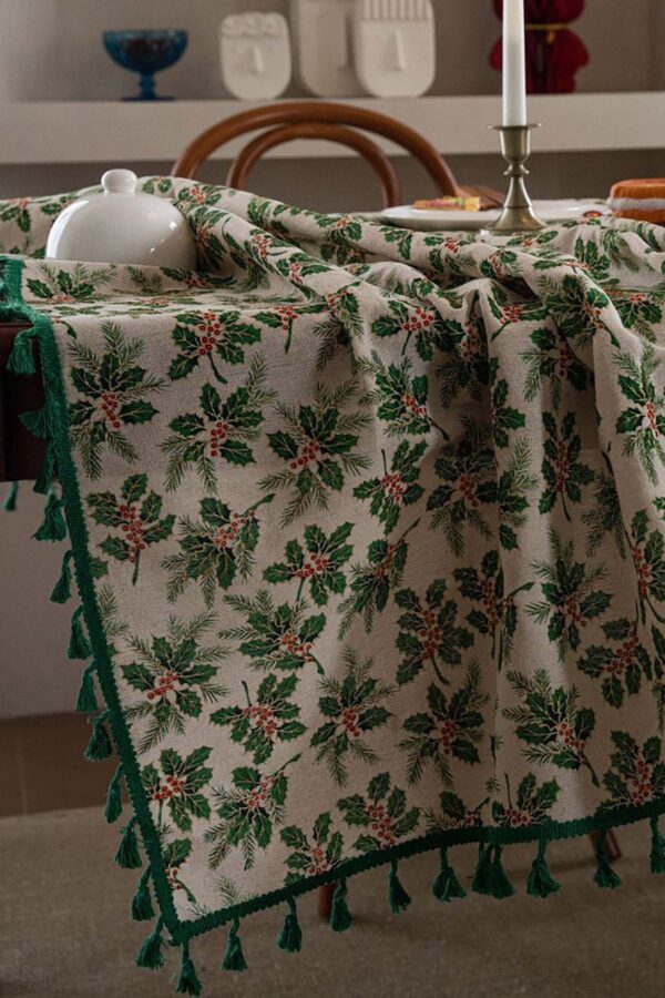 Tablecloth Tassel – Christmas Green - Image 3