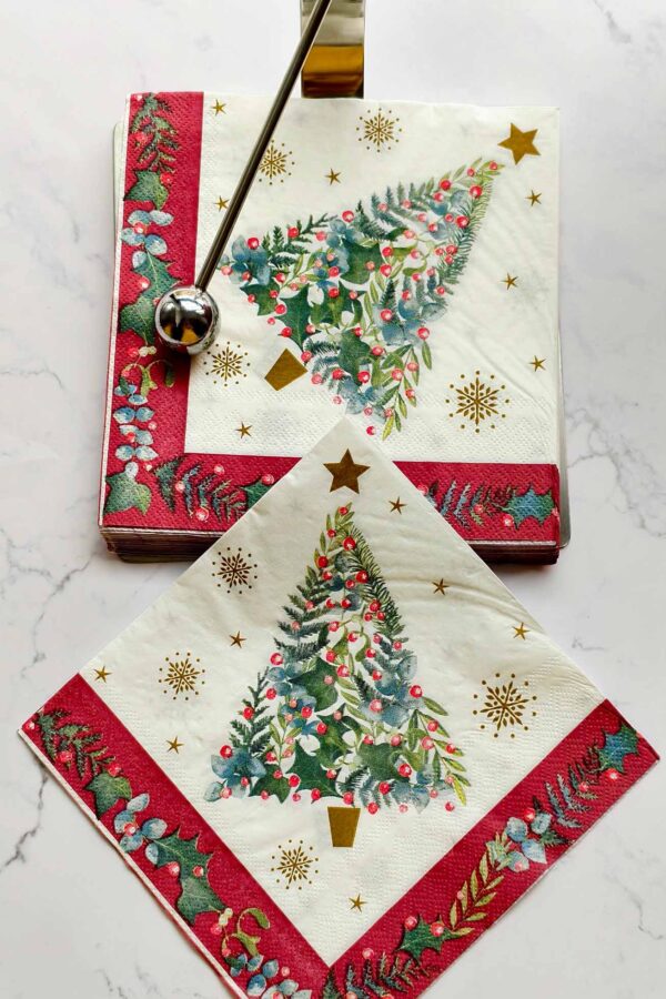 Paper Napkin – Christmas Symmetry - Image 2