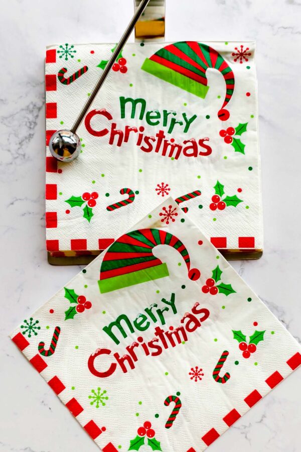 Paper Napkin – Christmas Words - Image 3