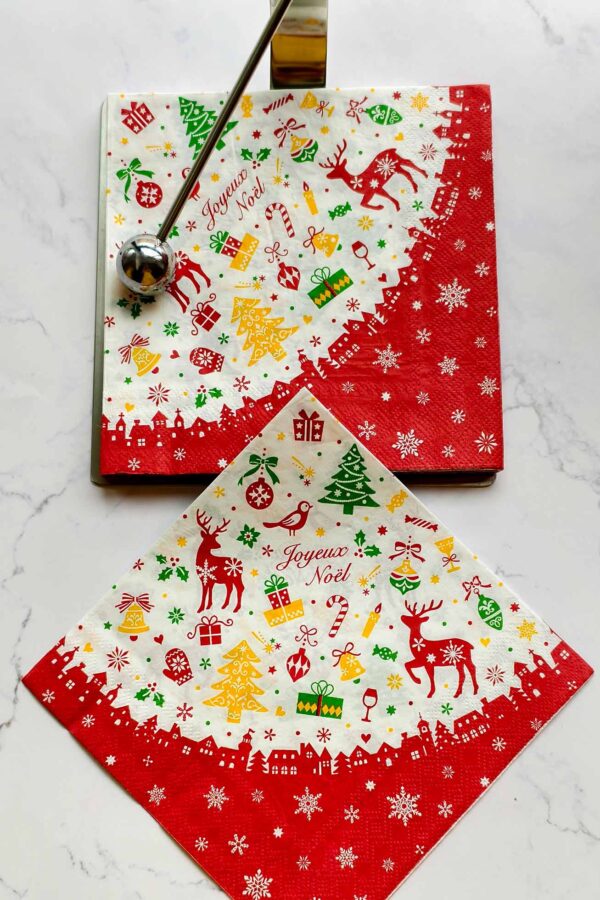Paper Napkin – Christmas Symmetry - Image 4