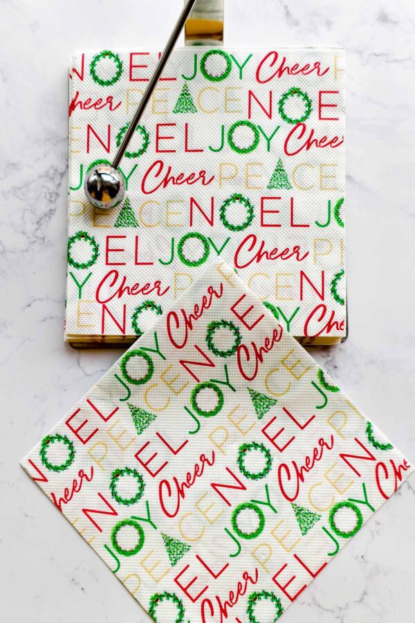 Paper Napkin – Christmas Words - Image 6