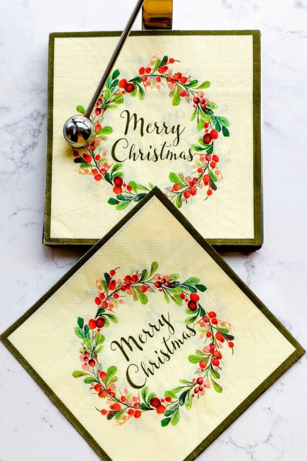 Paper Napkin – Christmas Words - Image 7