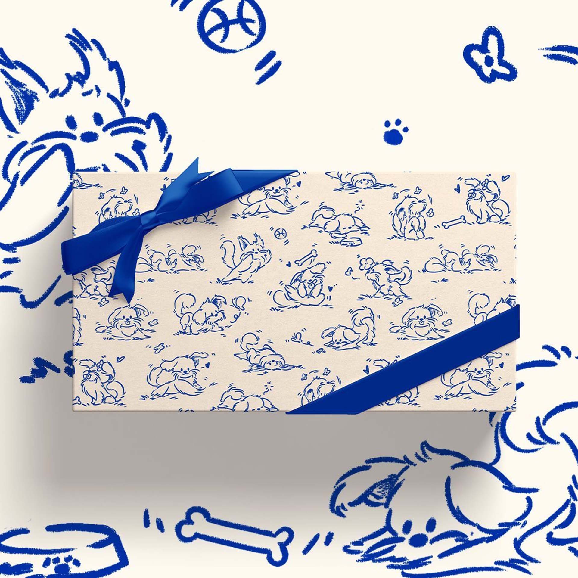Wrapping Paper – Blue Pup - Image 4