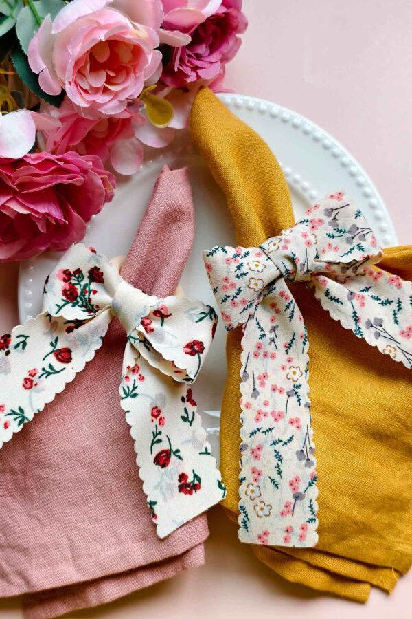 Napkin ring – Floral Edge - Image 2