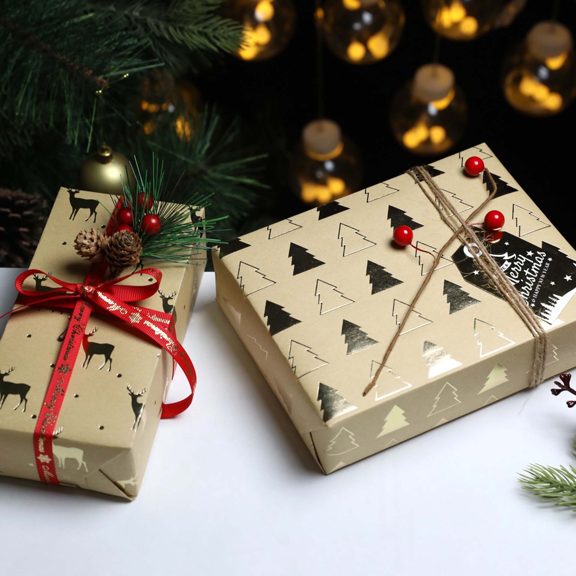 Wrapping Paper – Golden Noel (Single Sheet) - Image 4