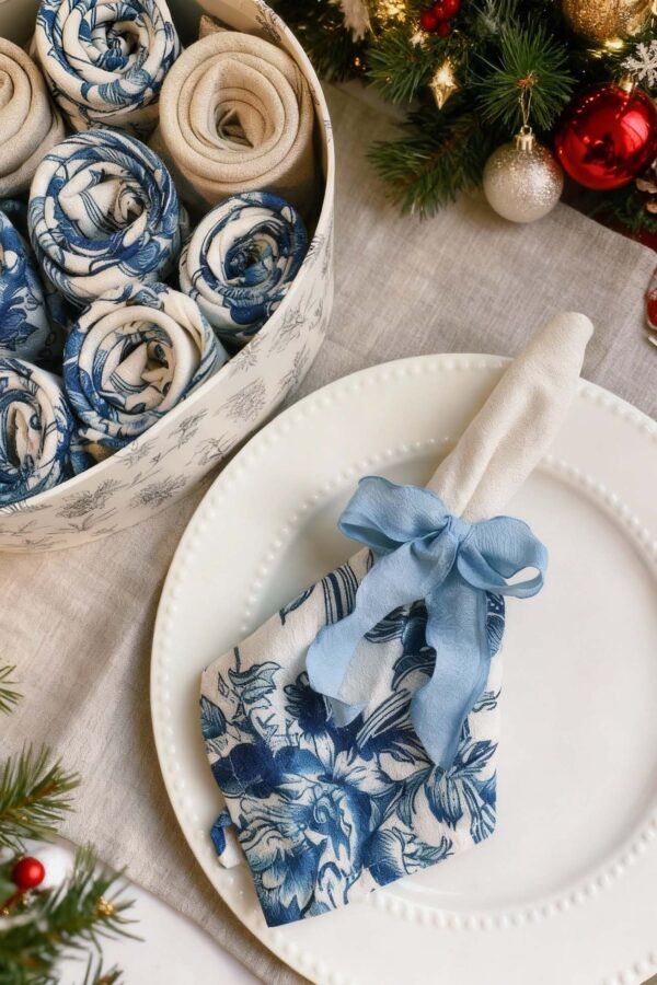 Napkin Gift Set - Winter Blue