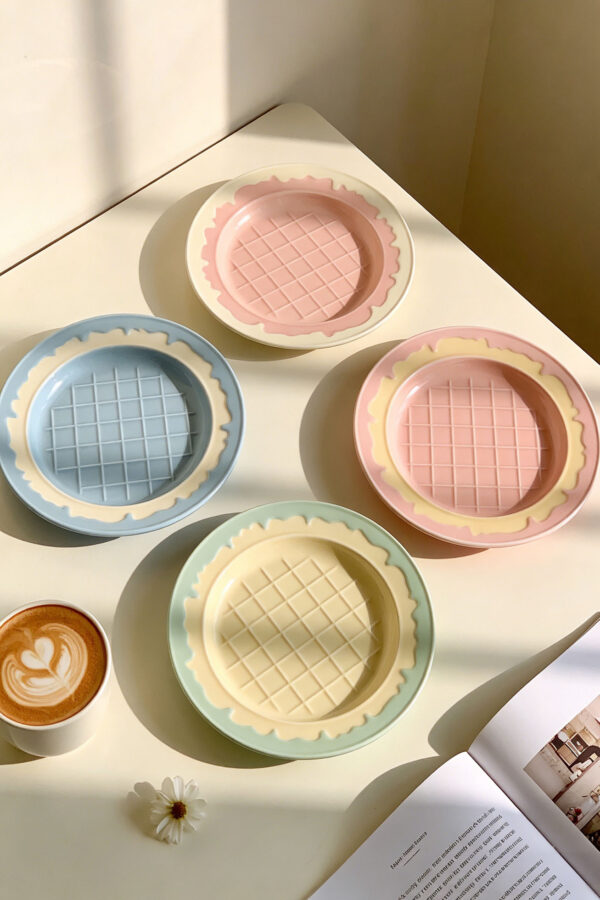 Ice Cream Drip Dessert Plate