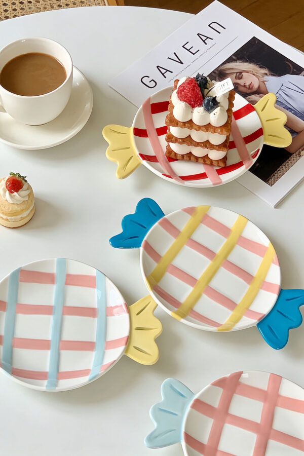 Candy Shape Ceramic Dessert Plate