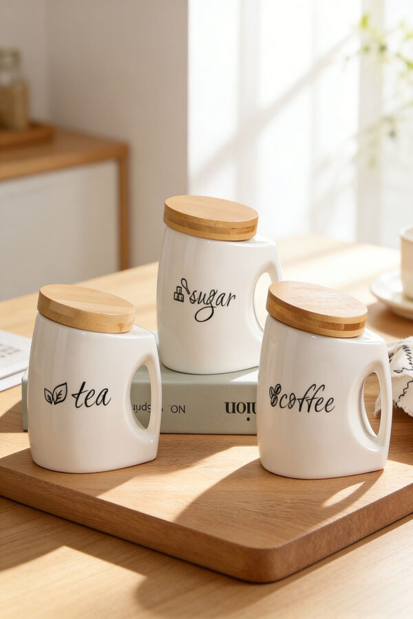 Ceramic Tea / Coffee / Sugar Storage Jar