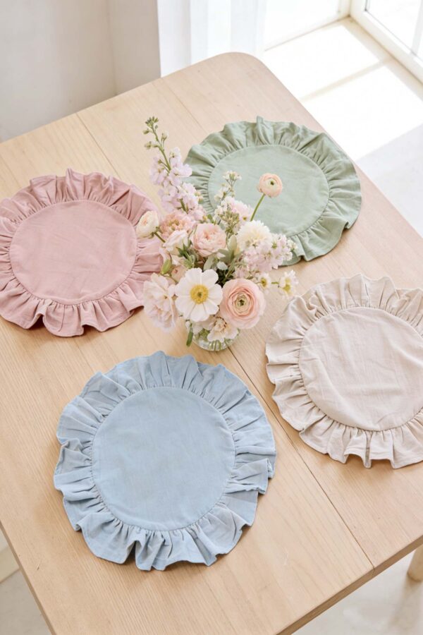 Ruffle Edge Round Placemat